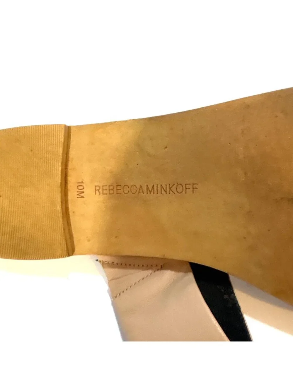Rebecca Minkoff Tan Leather Slide‎ Sandals Size 10M